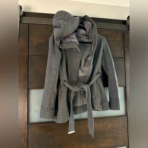 Armani Exchange (AX) size Small grey jacket with waist tie.
